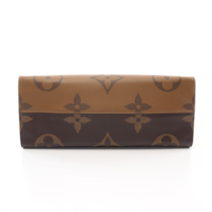 オンザゴーGM モノグラムジャイアント リバース ショルダーバッグ トートバッグ PVC ブラウン ベージュ 2WAY ルイヴィトン バッグ LOUIS VUITTON
