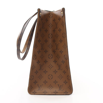 オンザゴーGM モノグラムジャイアント リバース ショルダーバッグ トートバッグ PVC ブラウン ベージュ 2WAY ルイヴィトン バッグ LOUIS VUITTON