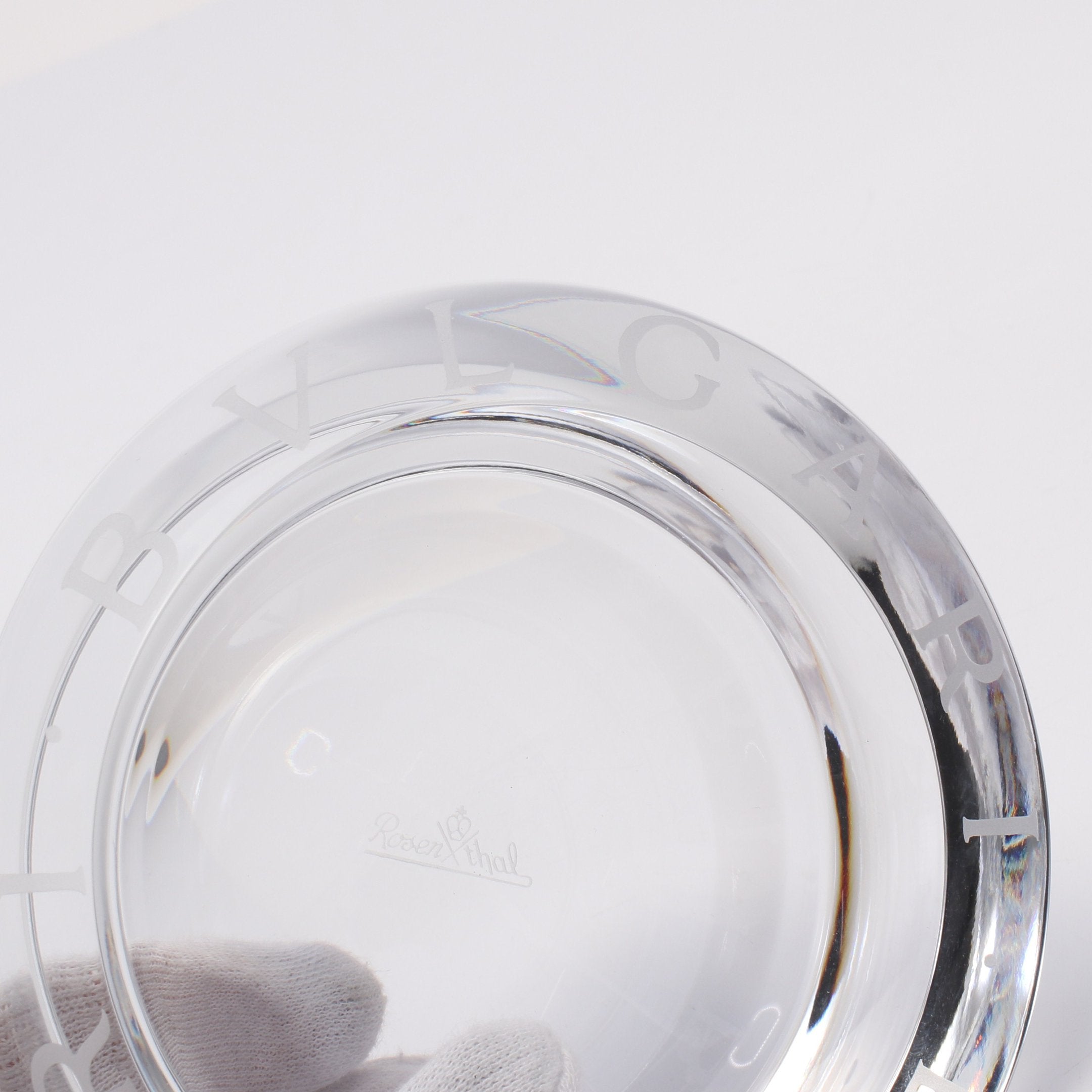 ブルガリブルガリ ローゼンタール 灰皿 インテリア クリスタルガラス