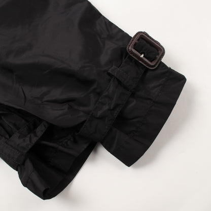 RE-NYLON トレンチコート ナイロン ブラック プラダ アウター PRADA