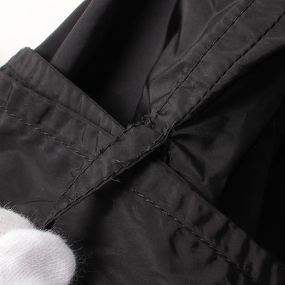 RE-NYLON トレンチコート ナイロン ブラック プラダ アウター PRADA