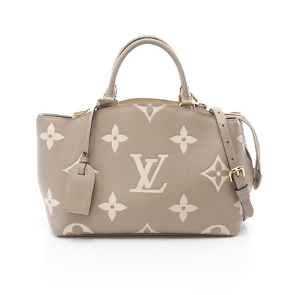 プティ パレPM モノグラムアンプラント トゥルトレール クレーム ハンドバッグ レザー グレーベージュ 2WAY ルイヴィトン バッグ LOUIS VUITTON