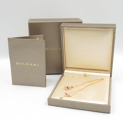 フィオレヴァーネックレス ダイヤ ネックレス K18PG（ピンクゴールド） ダイヤモンド レッド クリア ブルガリ アクセサリー BVLGARI