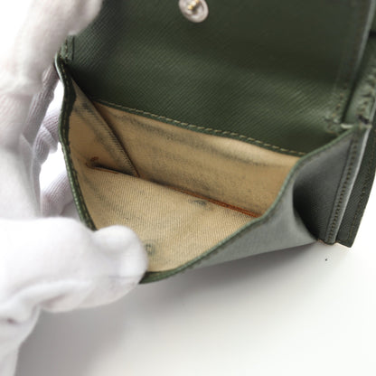 二つ折り財布 レザー グリーン スタッズ マルニ – RECLO 