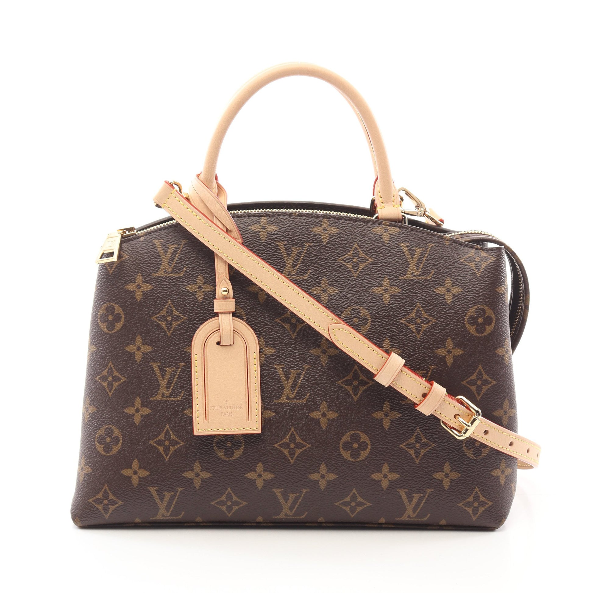 プティ パレPM モノグラム ハンドバッグ PVC レザー ブラウン 2WAY ルイヴィトン バッグ LOUIS VUITTON
