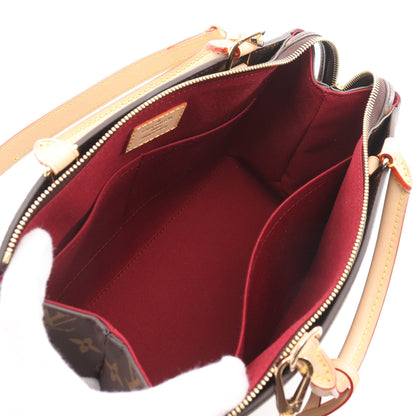 プティ パレPM モノグラム ハンドバッグ PVC レザー ブラウン 2WAY ルイヴィトン バッグ LOUIS VUITTON