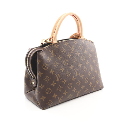 プティ パレPM モノグラム ハンドバッグ PVC レザー ブラウン 2WAY ルイヴィトン バッグ LOUIS VUITTON