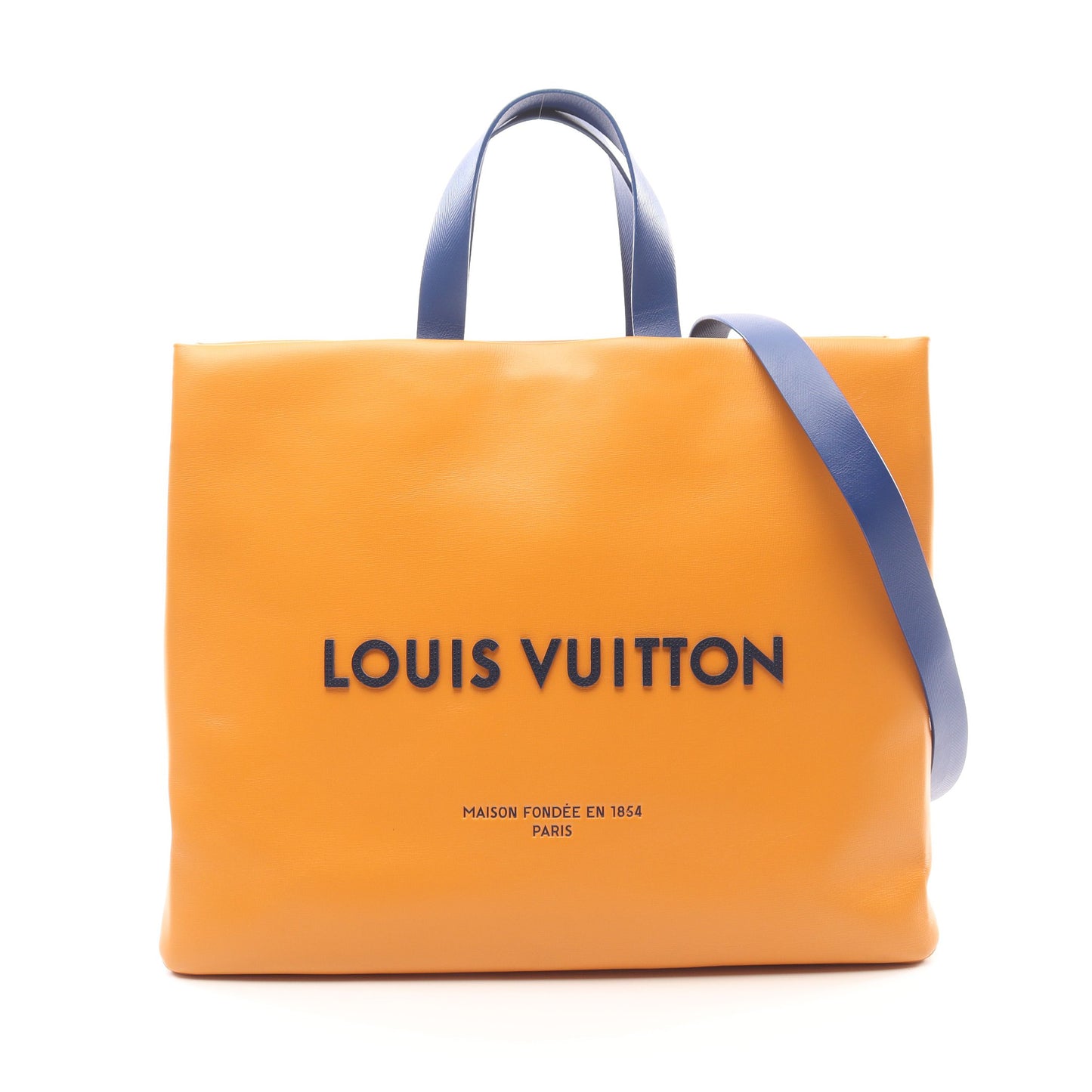 ショッパー トート MM サフラン ハンドバッグ トートバッグ レザー オレンジ 2WAY ルイヴィトン バッグ LOUIS VUITTON
