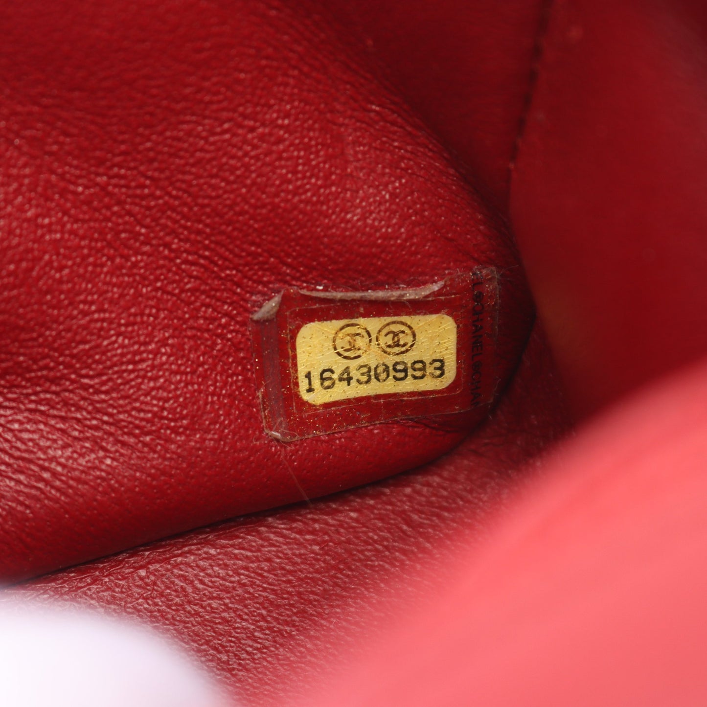 ミニマトラッセ チェーンショルダーバッグ キャビアスキン レッド シルバー金具 シャネル バッグ CHANEL