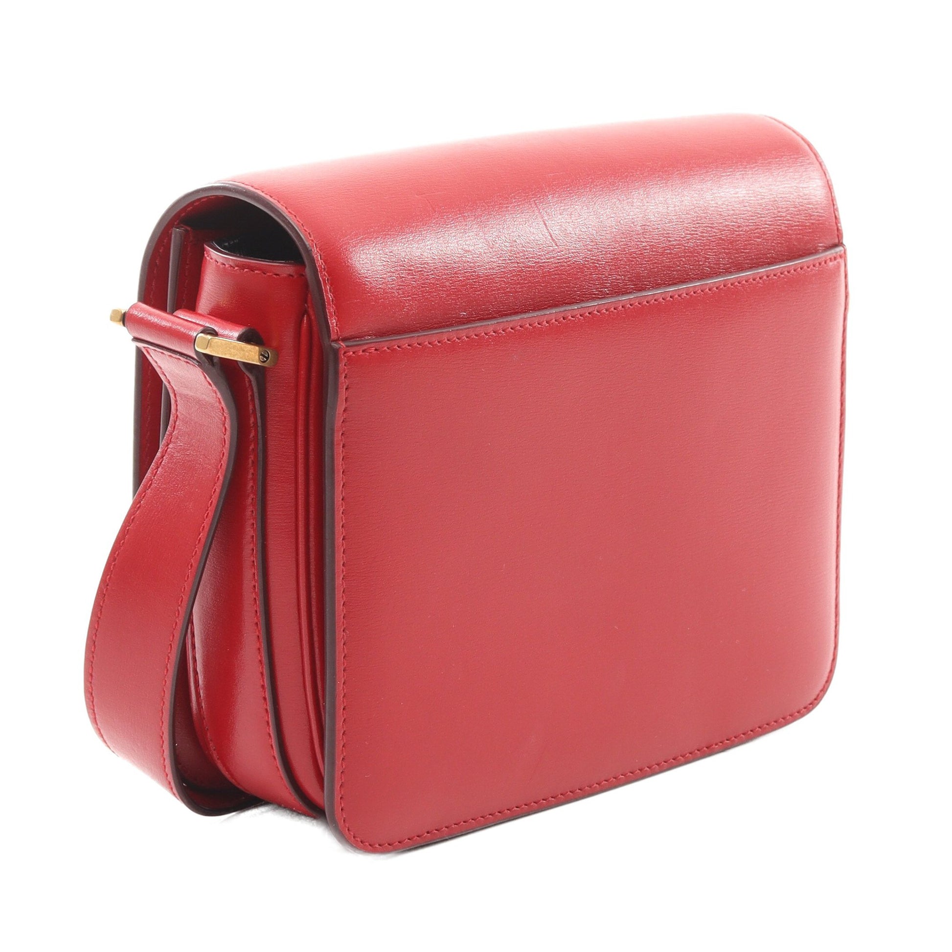 Saint Laurent 赤 レザー ショルダーバッグ SAINT LAURENT ピンク 