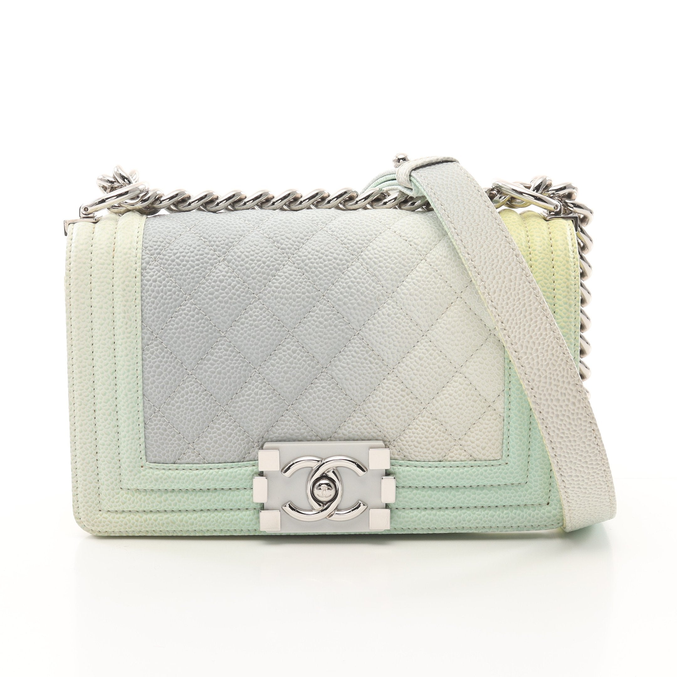 CHANEL Boy Chanel グラデーション チェーンショルダーバッグ ボーイシャネル スモール チェーンショルダーバッグ グラデーション