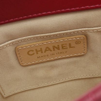 マトラッセ チェーンハンドバッグ レザー ピンクパープル ゴールド金具 2WAY シャネル バッグ CHANEL