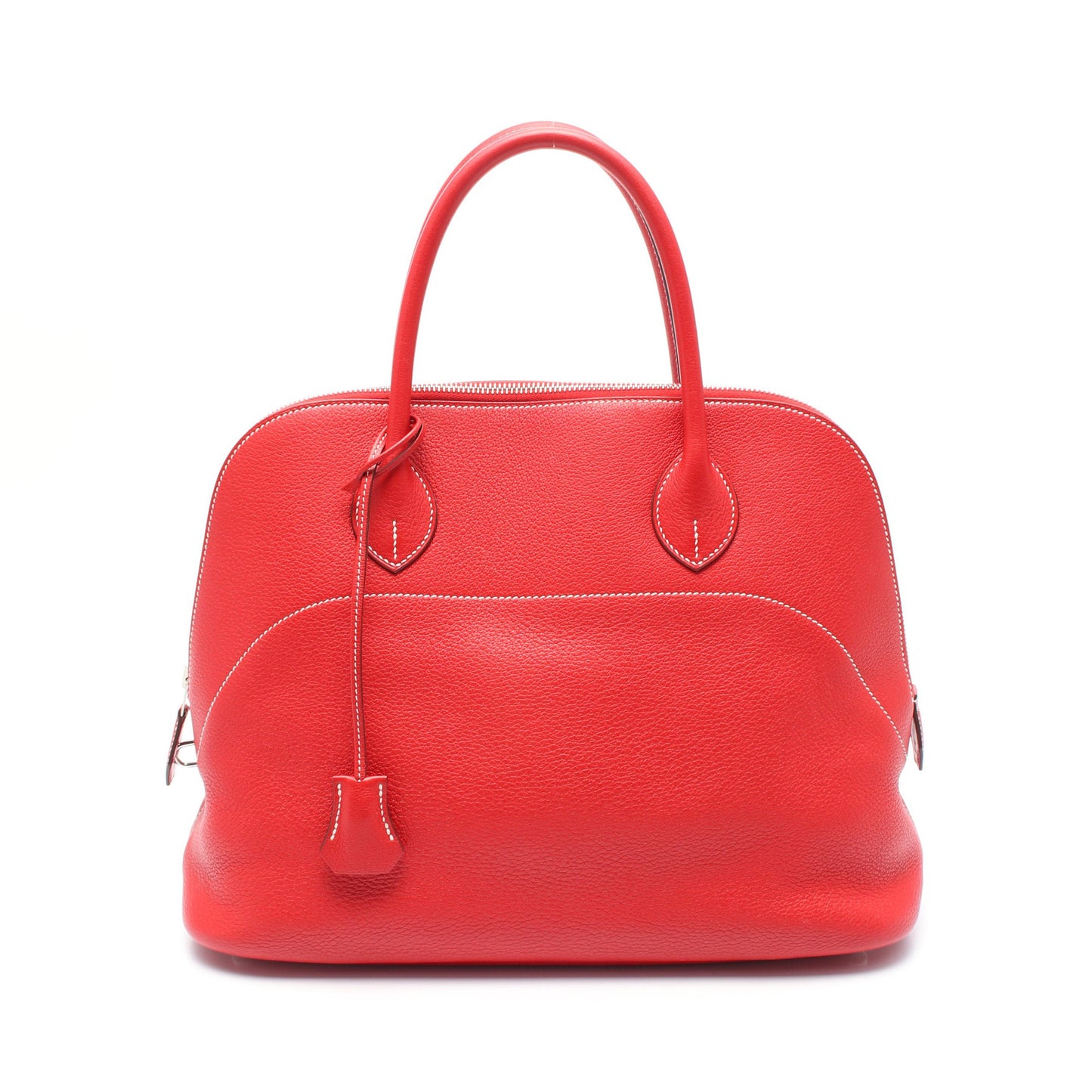 ボリード35 ハンドバッグ トリヨンクレマンス レッド シルバー金具 T刻印 エルメス バッグ HERMES