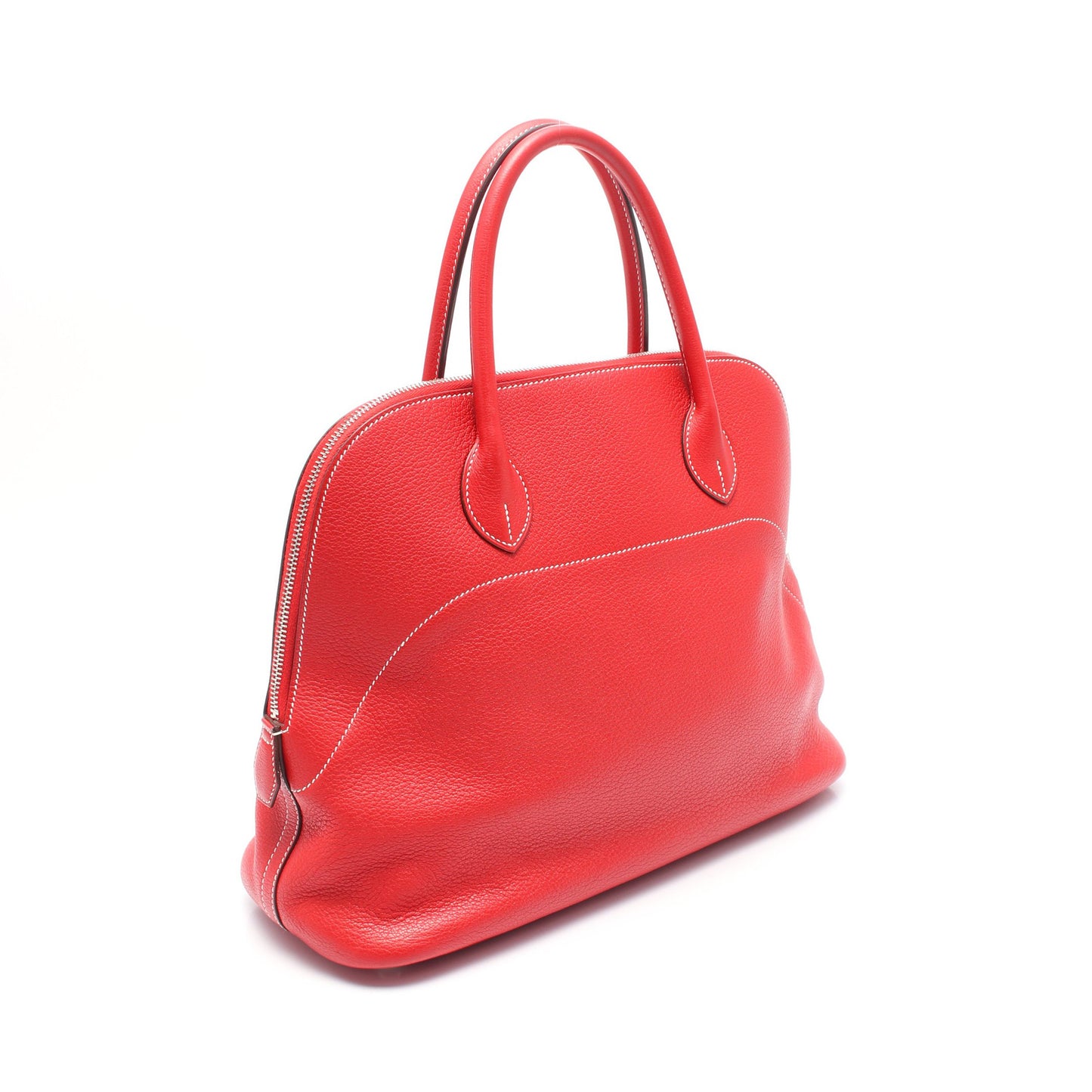 ボリード35 ハンドバッグ トリヨンクレマンス レッド シルバー金具 T刻印 エルメス バッグ HERMES