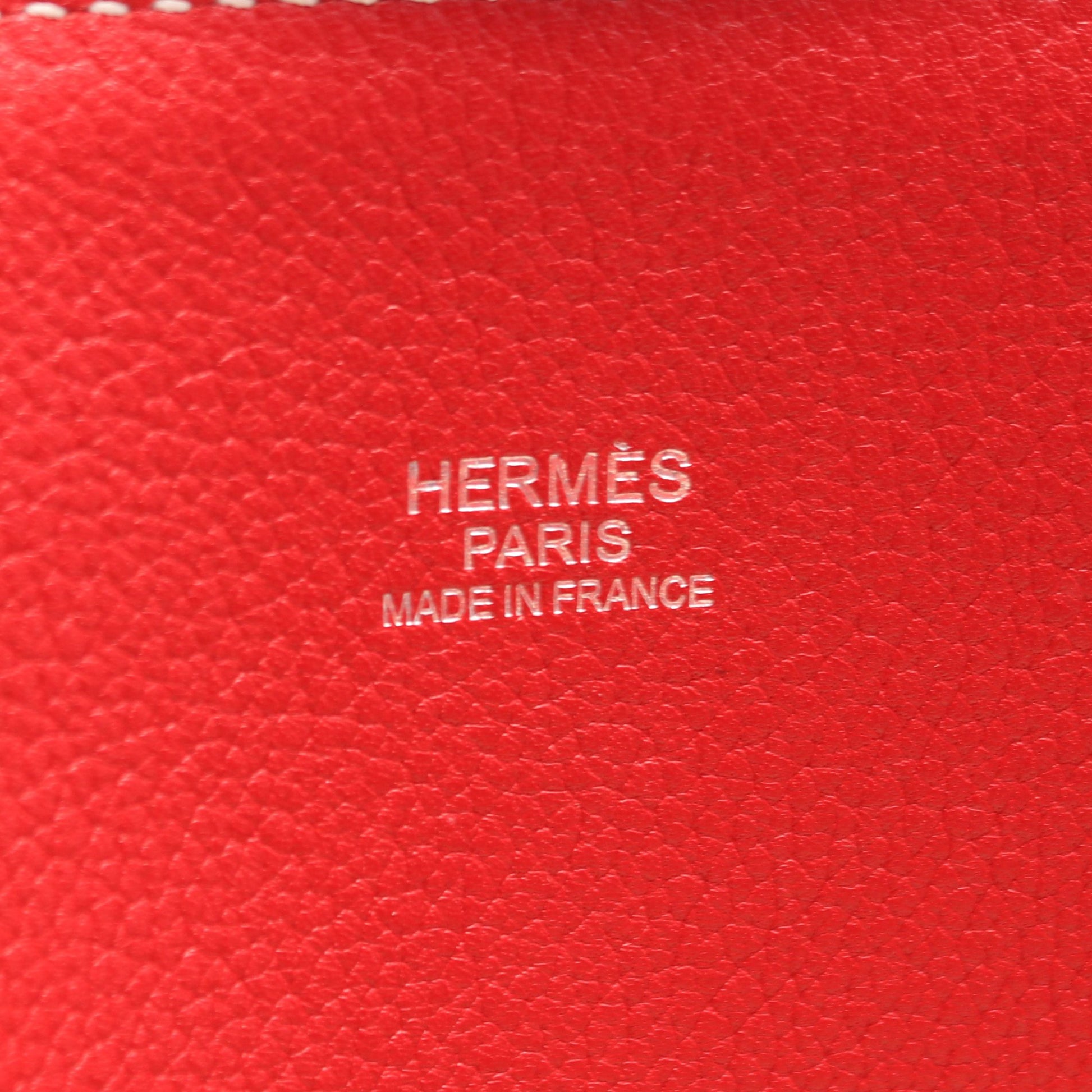 ボリード35 ハンドバッグ トリヨンクレマンス レッド シルバー金具 T刻印 エルメス バッグ HERMES