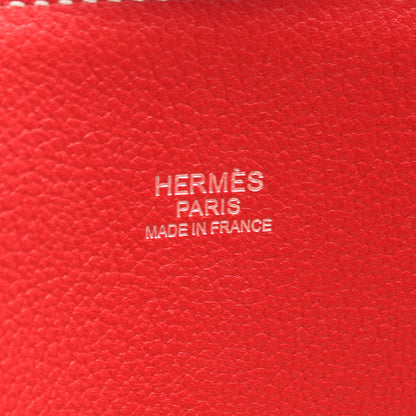 ボリード35 ハンドバッグ トリヨンクレマンス レッド シルバー金具 T刻印 エルメス バッグ HERMES