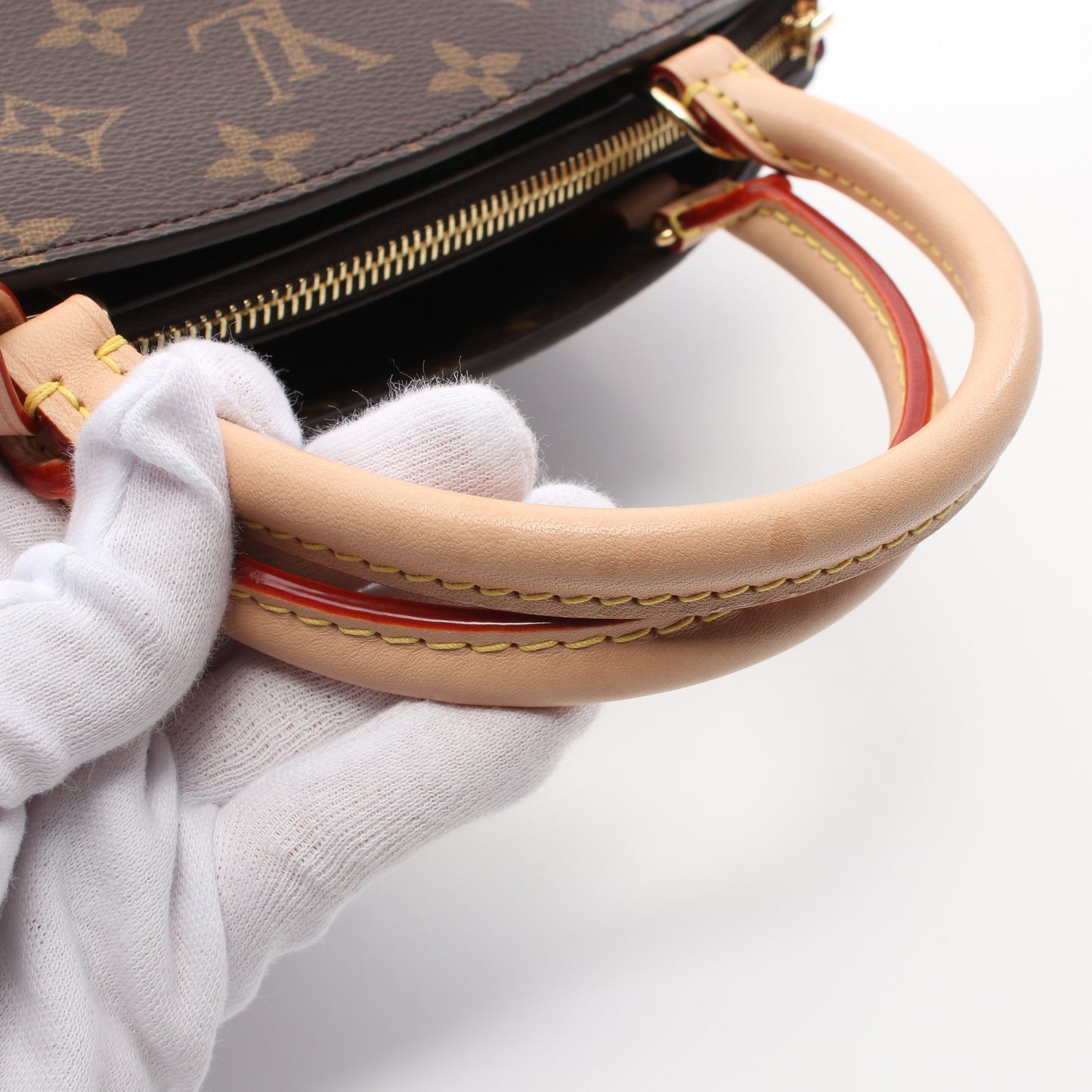 プティ パレPM モノグラム ハンドバッグ PVC レザー ブラウン 2WAY ルイヴィトン バッグ LOUIS VUITTON