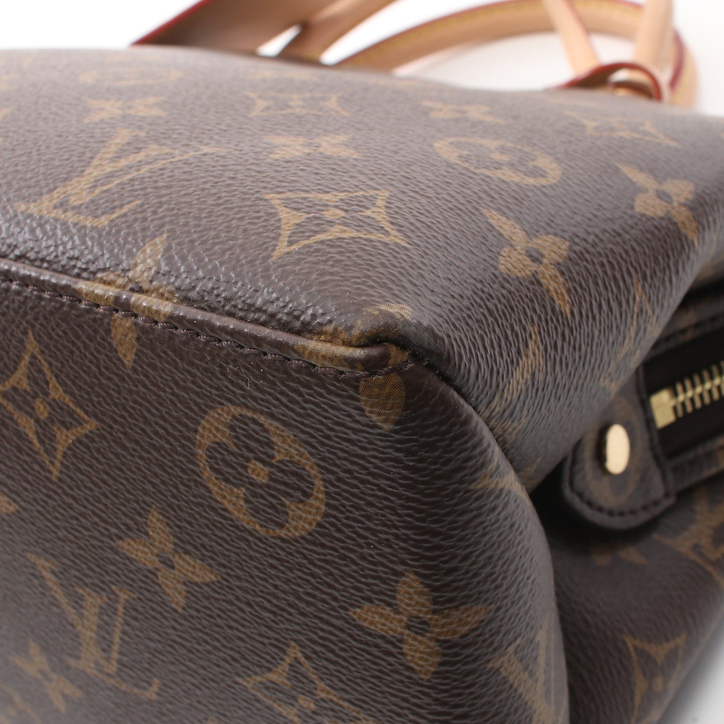 プティ パレPM モノグラム ハンドバッグ PVC レザー ブラウン 2WAY ルイヴィトン バッグ LOUIS VUITTON