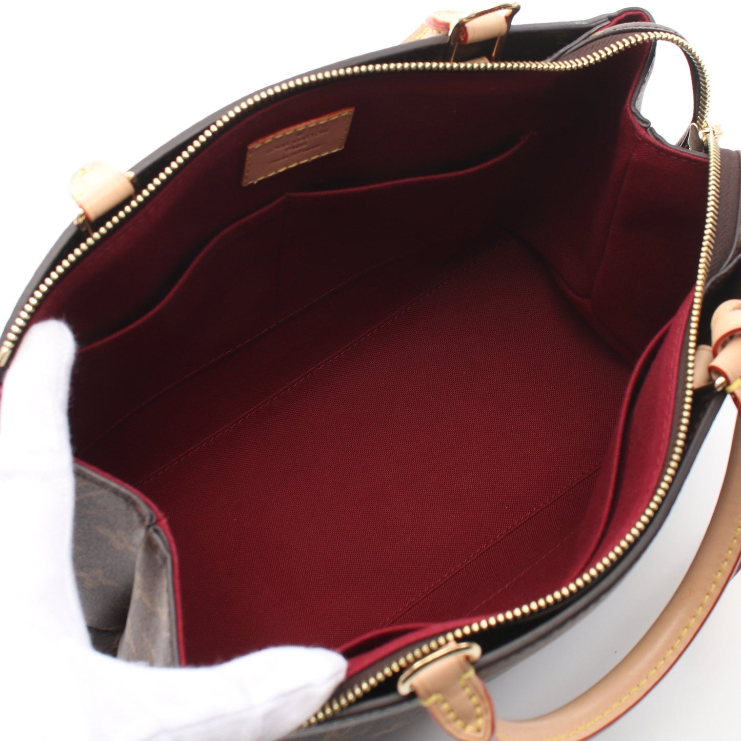 プティ パレPM モノグラム ハンドバッグ PVC レザー ブラウン 2WAY ルイヴィトン バッグ LOUIS VUITTON