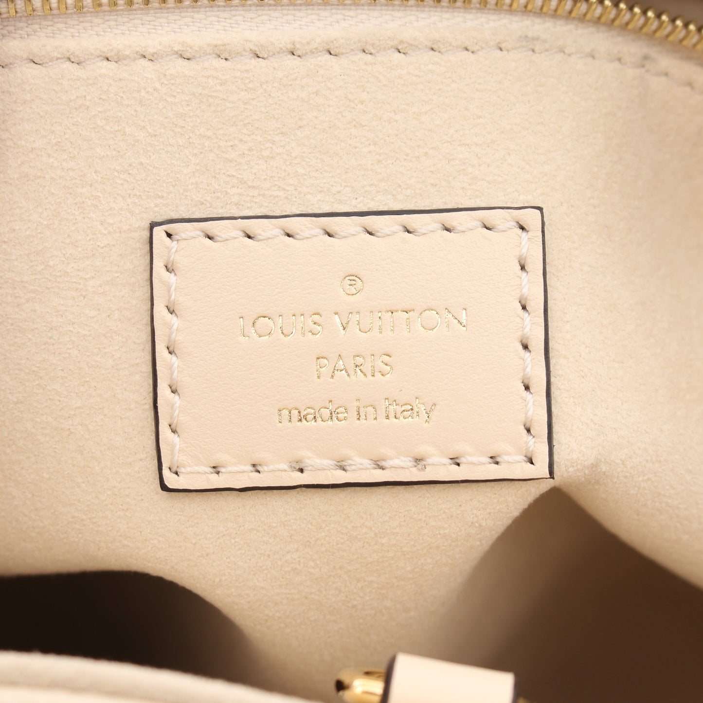 オンザゴーPM モノグラムアンプラント クレーム ハンドバッグ レザー アイボリー 2WAY ルイヴィトン バッグ LOUIS VUITTON