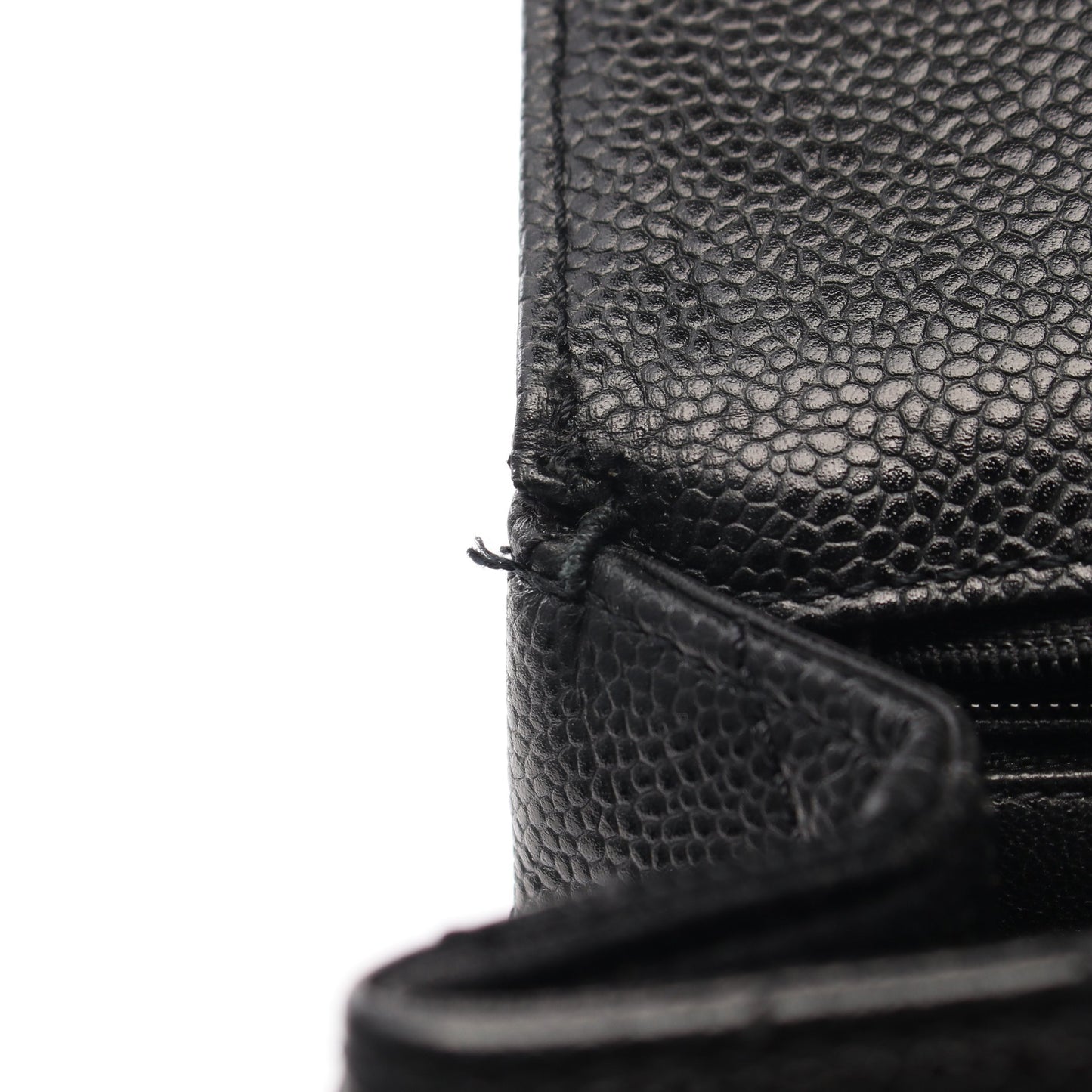 マトラッセ トップハンドル ハンドバッグ キャビアスキン ブラック ゴールド金具 シャネル バッグ CHANEL