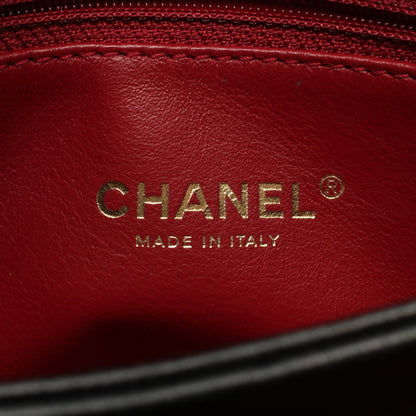マトラッセ チェーンショルダーバッグ ラムスキン ブラック ゴールド金具 シャネル バッグ CHANEL
