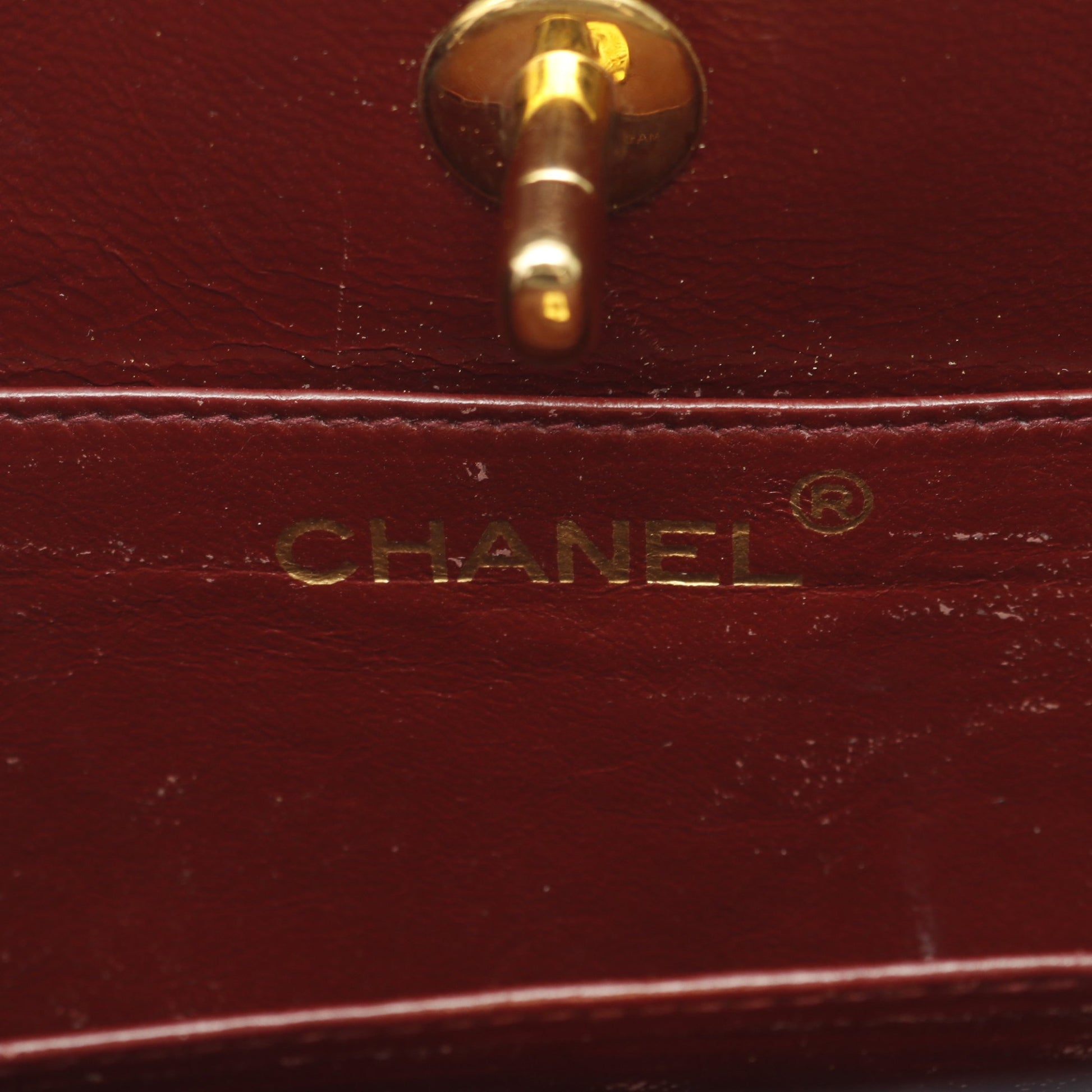 マトラッセ ハンドバッグ ターンロック ラムスキン ブラック ゴールド金具 2WAY シャネル バッグ CHANEL
