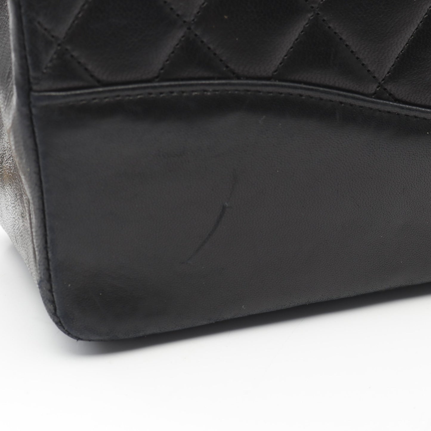 マトラッセ ハンドバッグ ターンロック ラムスキン ブラック ゴールド金具 2WAY シャネル バッグ CHANEL