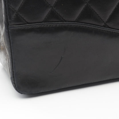 マトラッセ ハンドバッグ ターンロック ラムスキン ブラック ゴールド金具 2WAY シャネル バッグ CHANEL