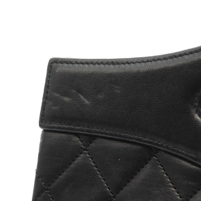 マトラッセ ハンドバッグ ターンロック ラムスキン ブラック ゴールド金具 2WAY シャネル バッグ CHANEL