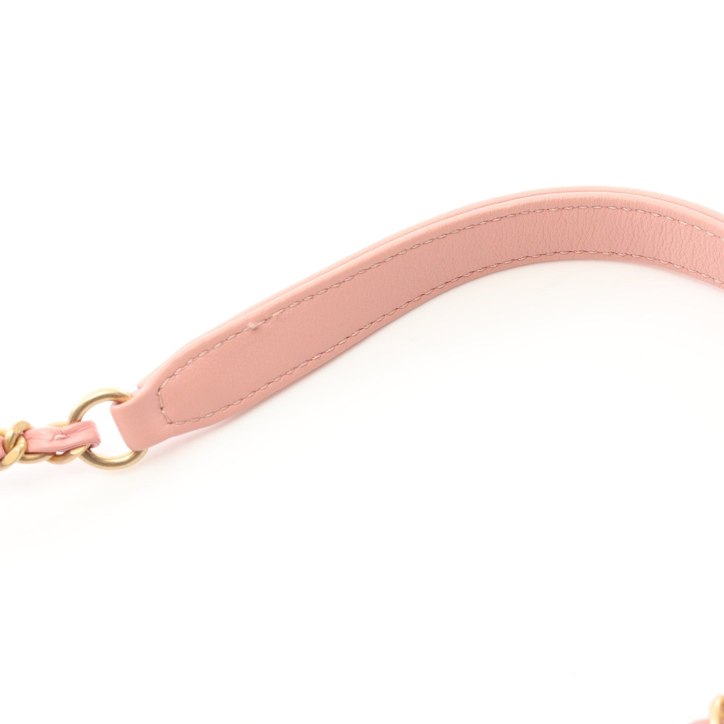 CCフィグリー スモール バニティバッグ チェーンショルダーバッグ ツイード レザー ピンク ゴールド金具 2WAY シャネル バッグ CHANEL