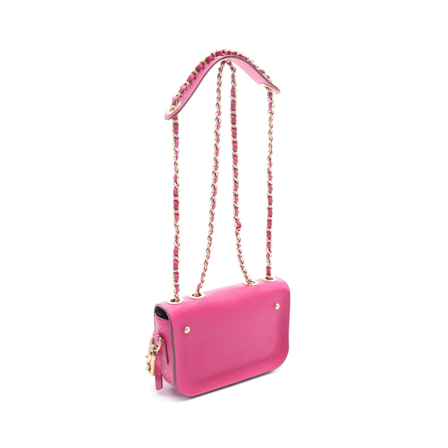 マトラッセ チェーンショルダーバッグ レザー ピンクパープル ゴールド金具 シャネル バッグ CHANEL