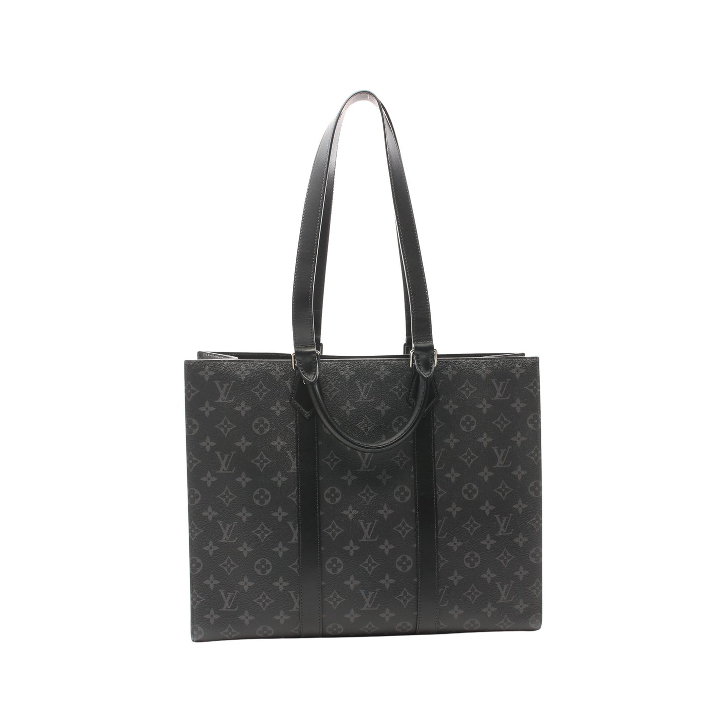 サックプラ 24H モノグラムエクリプス ショルダーバッグ トートバッグ PVC レザー ブラック 2WAY ルイヴィトン バッグ LOUIS VUITTON