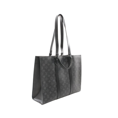 サックプラ 24H モノグラムエクリプス ショルダーバッグ トートバッグ PVC レザー ブラック 2WAY ルイヴィトン バッグ LOUIS VUITTON
