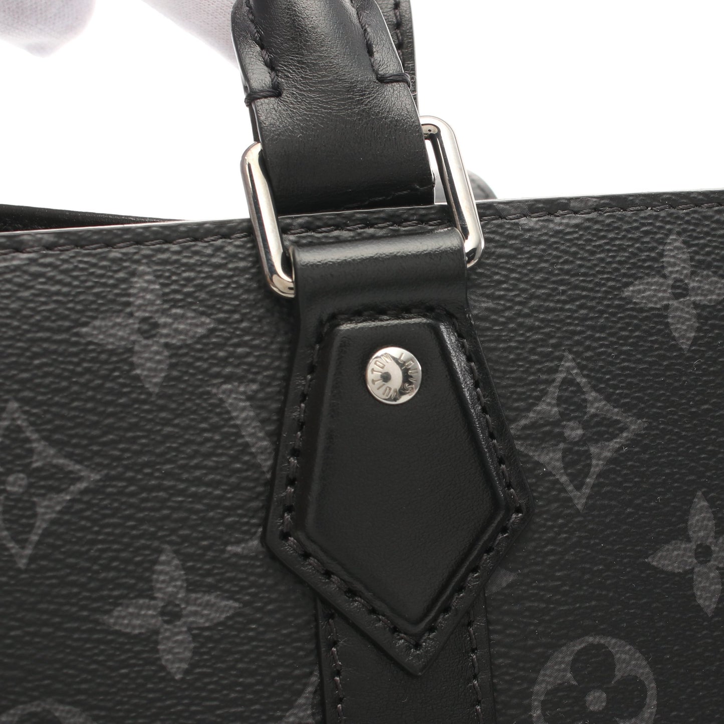 サックプラ 24H モノグラムエクリプス ショルダーバッグ トートバッグ PVC レザー ブラック 2WAY ルイヴィトン バッグ LOUIS VUITTON