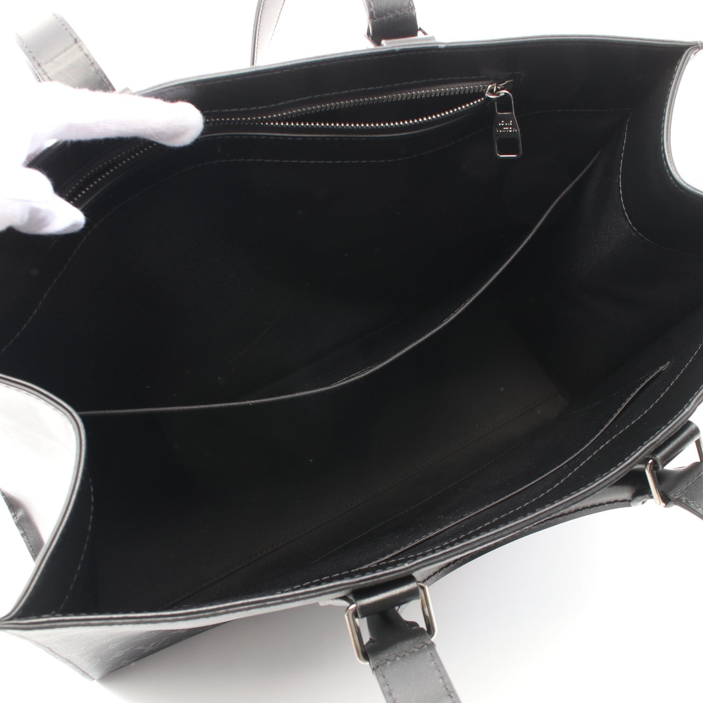 サックプラ 24H モノグラムエクリプス ショルダーバッグ トートバッグ PVC レザー ブラック 2WAY ルイヴィトン バッグ LOUIS VUITTON