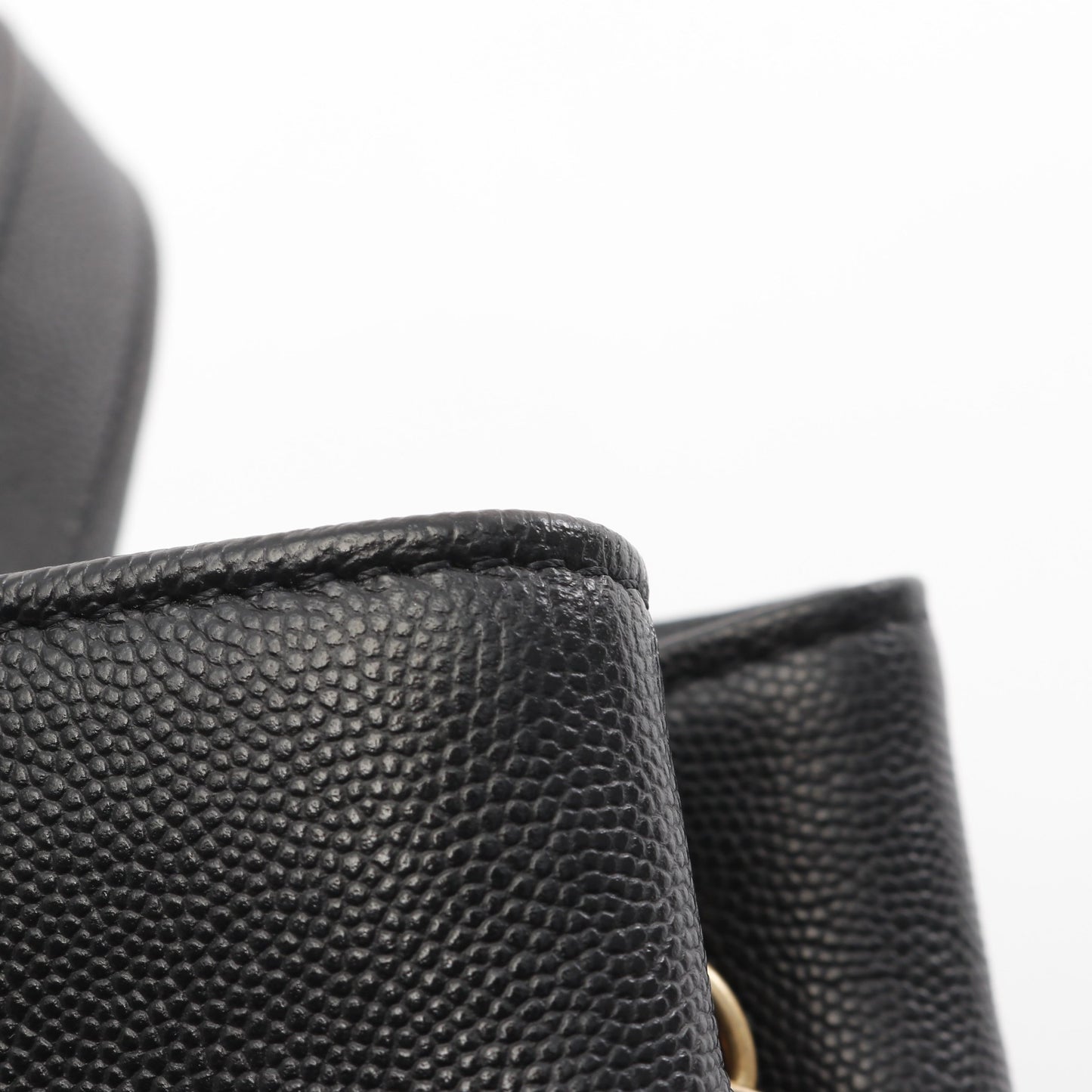 ココマーク マトラッセ チェーンショルダーバッグ レザー キャビアスキン ブラック ゴールド金具 2WAY シャネル バッグ CHANEL