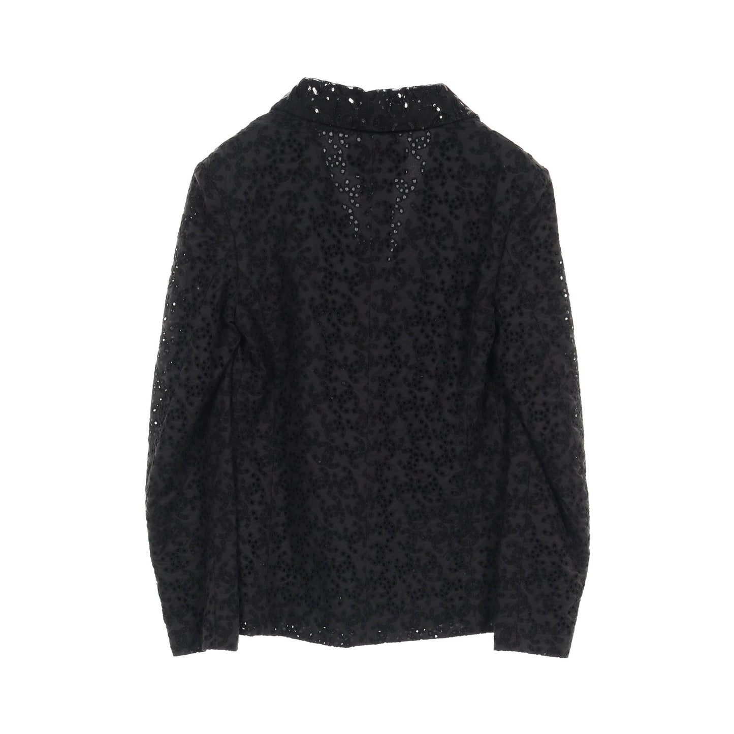 ココマーク アイレット ジャケット スパンコール コットン ブラック 21P シャネル アウター CHANEL