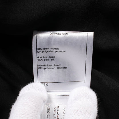 ココマーク アイレット ジャケット スパンコール コットン ブラック 21P シャネル アウター CHANEL