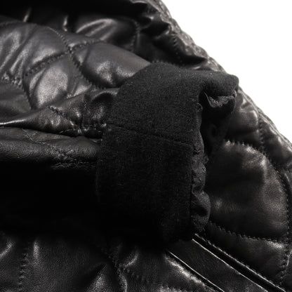 キルティング ジップアップ レザージャケット レザー カシミヤ ブラック クロムハーツ アウター Chrome Hearts