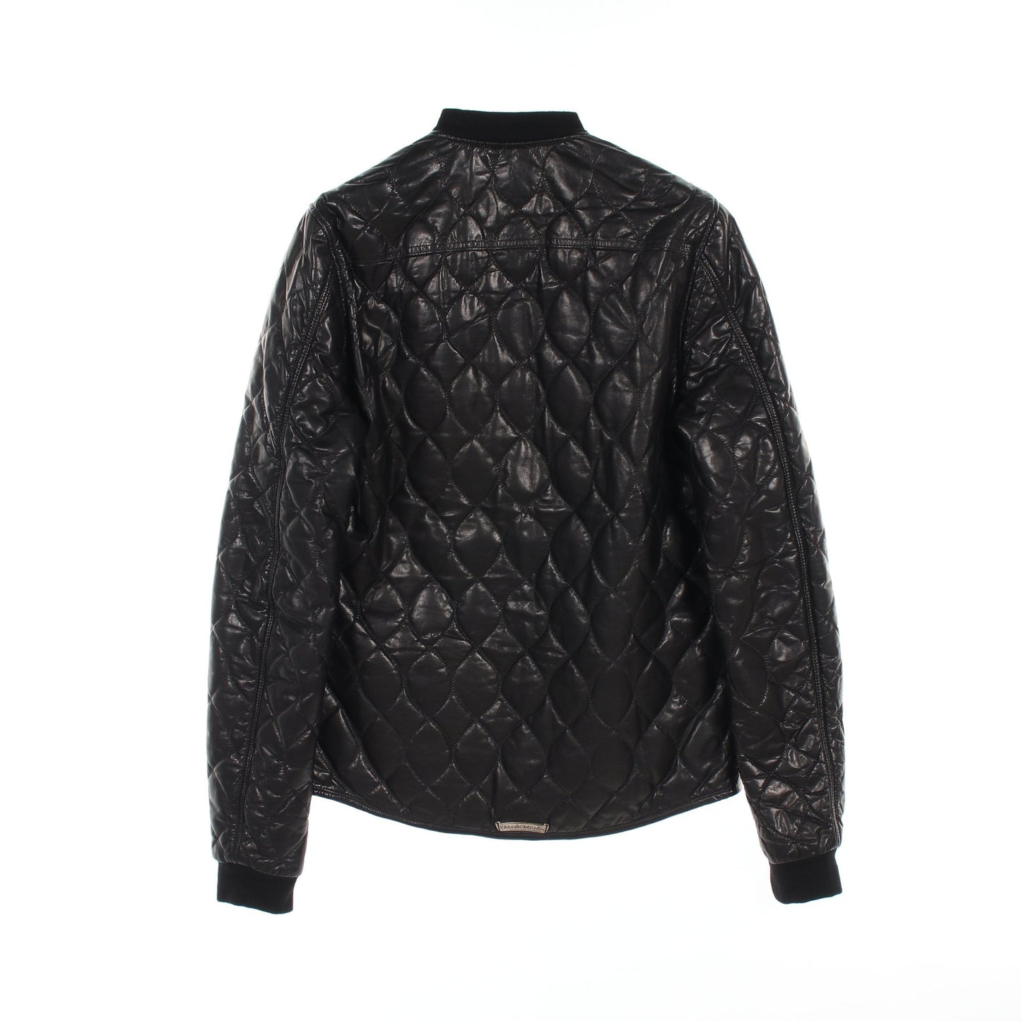 キルティング ジップアップ レザージャケット レザー カシミヤ ブラック クロムハーツ アウター Chrome Hearts