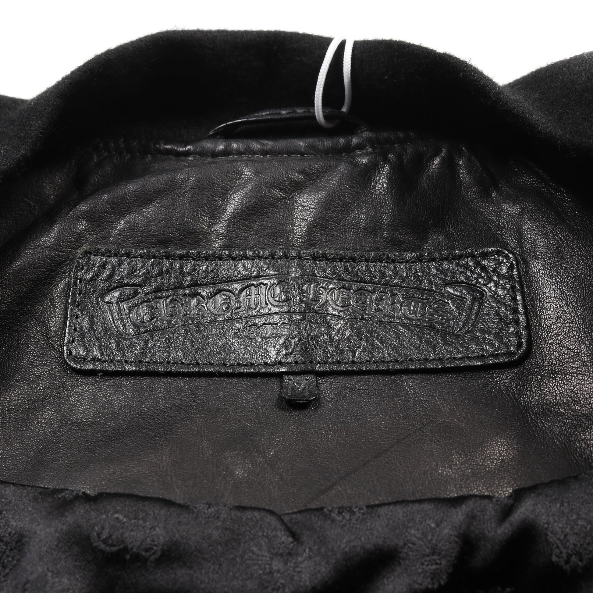 キルティング ジップアップ レザージャケット レザー カシミヤ ブラック クロムハーツ アウター Chrome Hearts