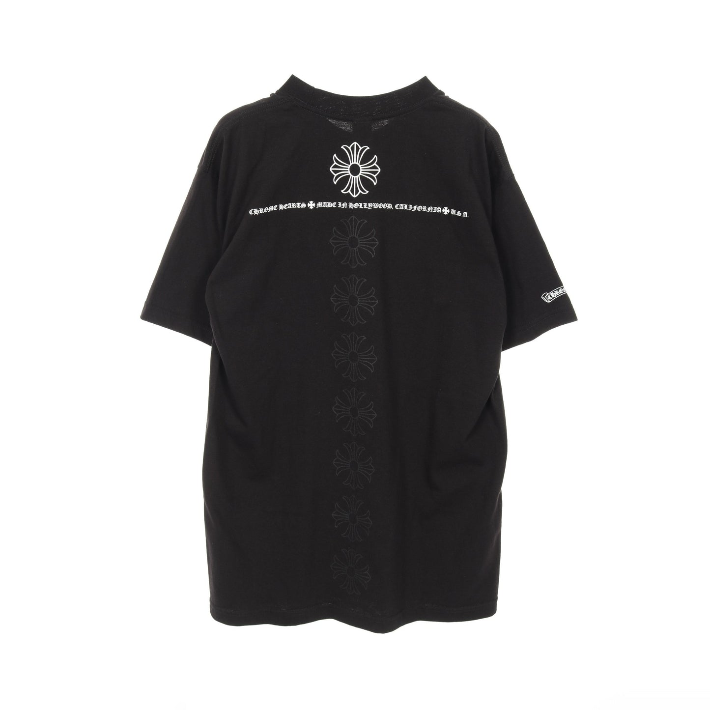 CHプラスプリント ポケット Tシャツ クルーネック コットン ブラック クロムハーツ トップス Chrome Hearts