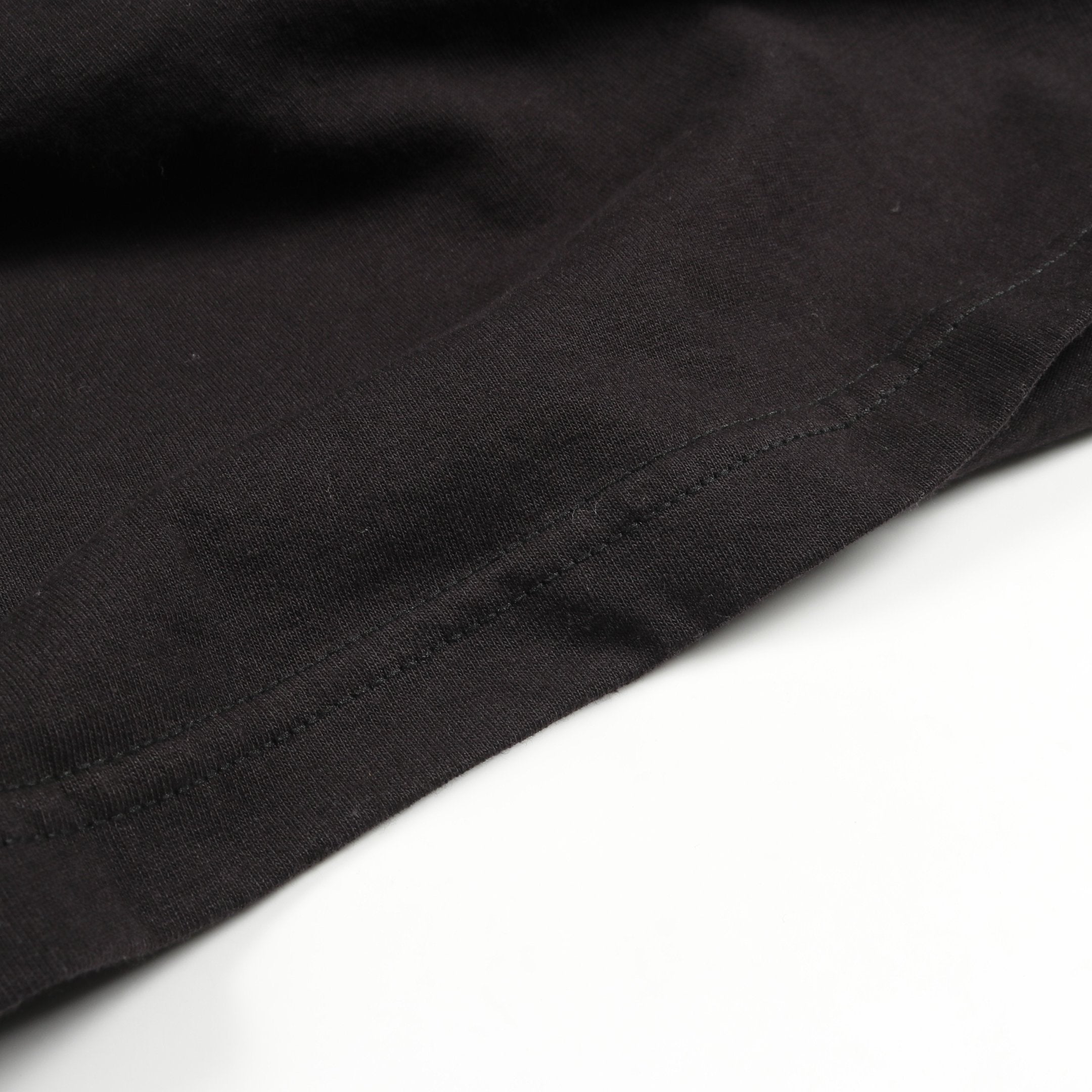 CHプラスプリント ポケット Tシャツ クルーネック コットン ブラック