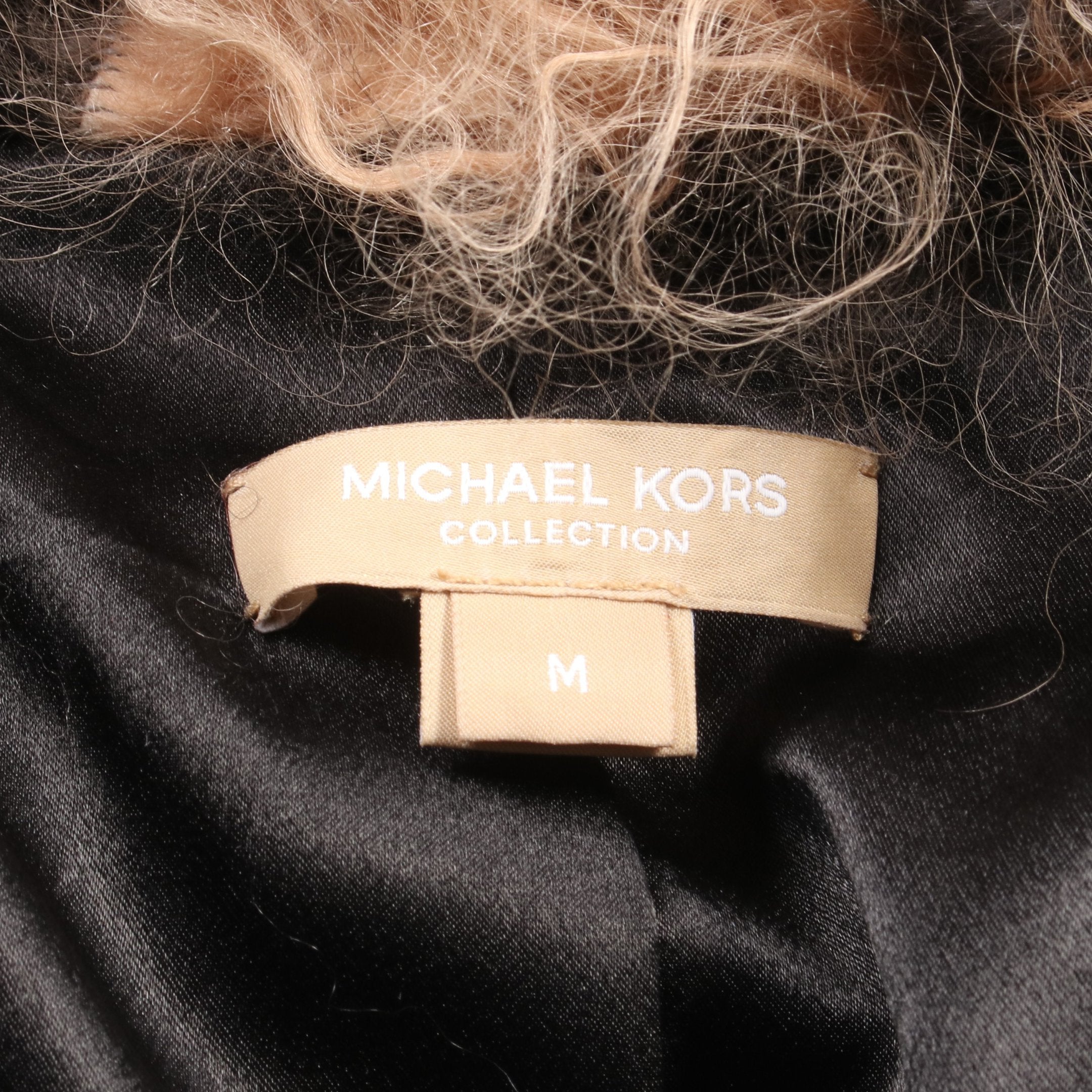 【美品】マイケルコース　ラムファーショートコート コート ラムファー ブラウン グレー マルチカラー マイケルコース – RECLO