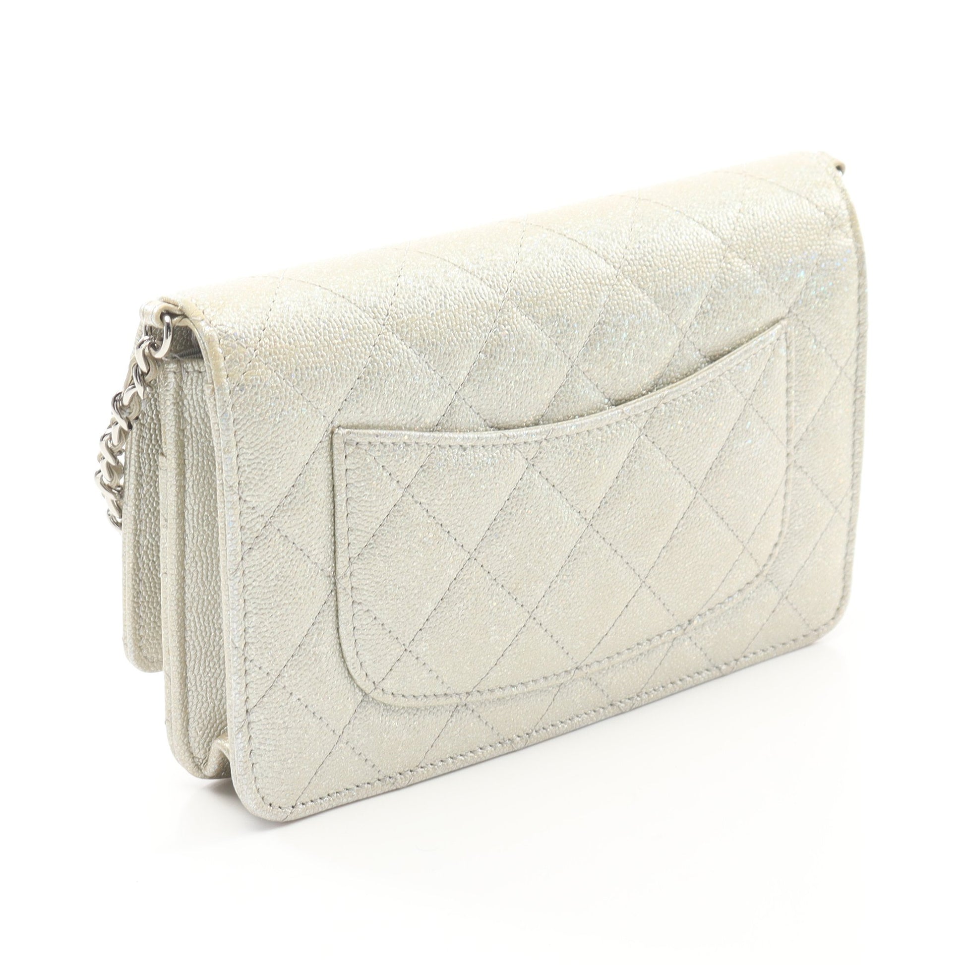 マトラッセ チェーンウォレット キャビアスキン シャンパンゴールド シルバー金具 シャネル バッグ CHANEL