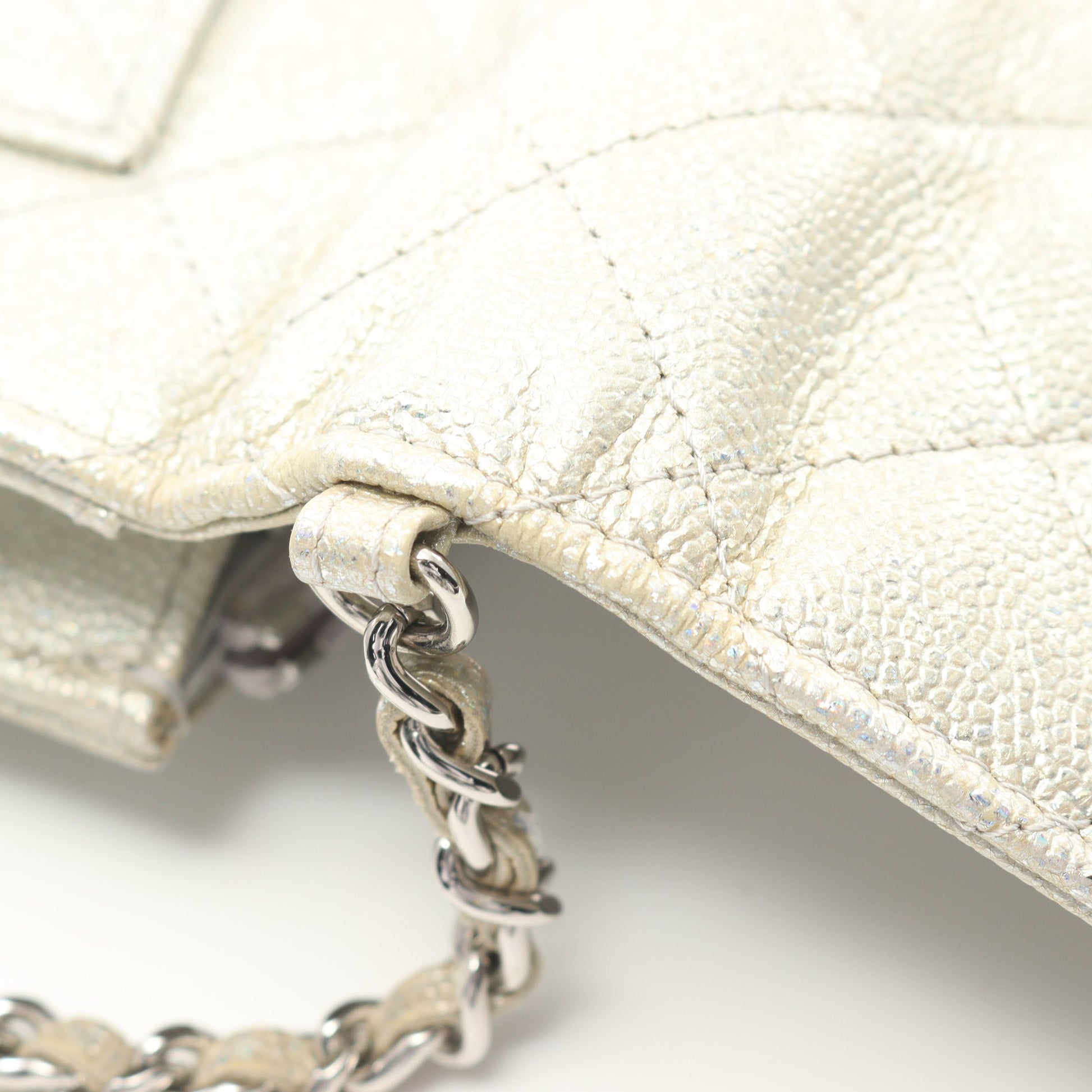 マトラッセ チェーンウォレット キャビアスキン シャンパンゴールド シルバー金具 シャネル バッグ CHANEL
