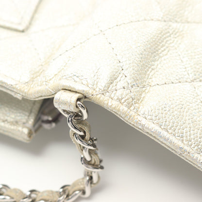 マトラッセ チェーンウォレット キャビアスキン シャンパンゴールド シルバー金具 シャネル バッグ CHANEL