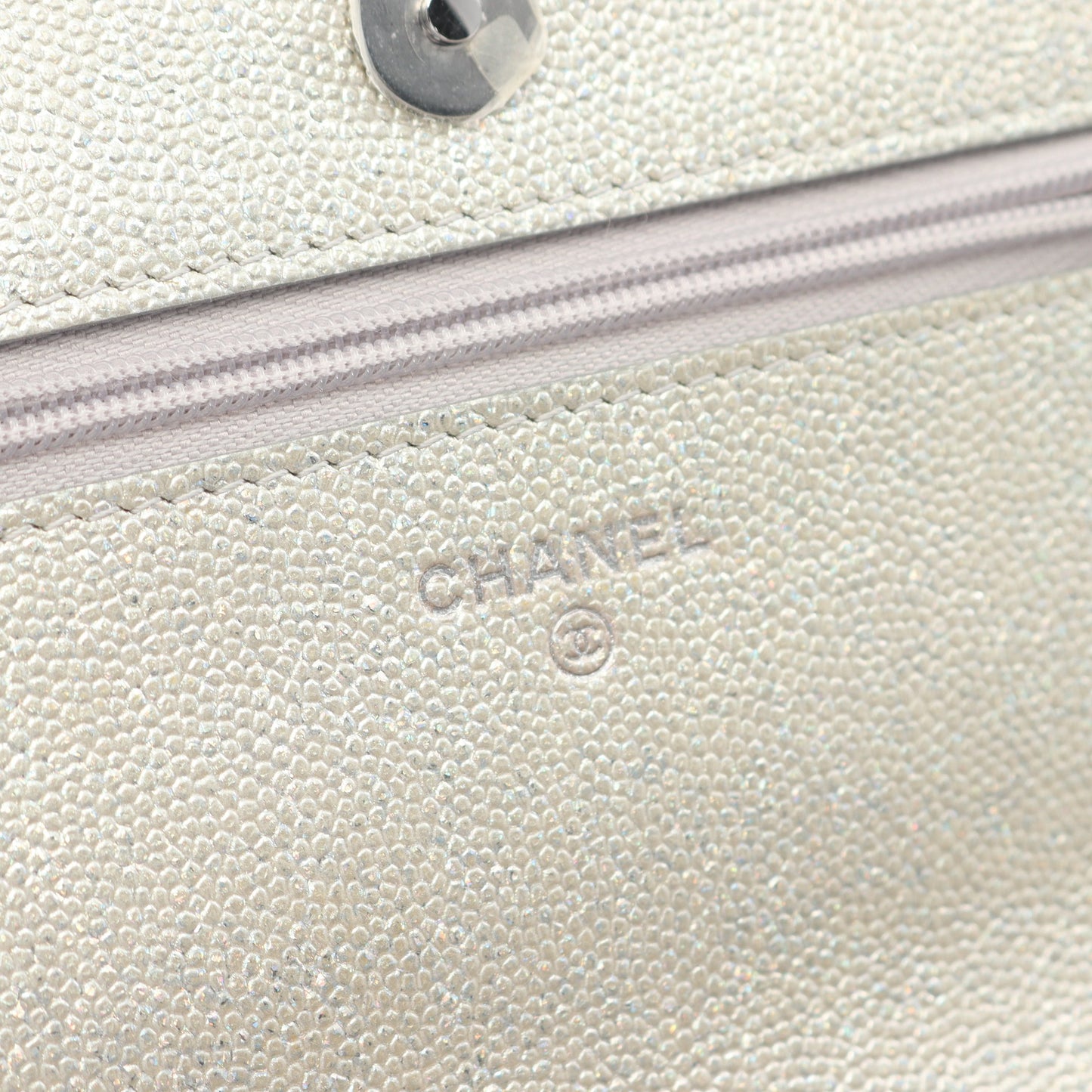 マトラッセ チェーンウォレット キャビアスキン シャンパンゴールド シルバー金具 シャネル バッグ CHANEL