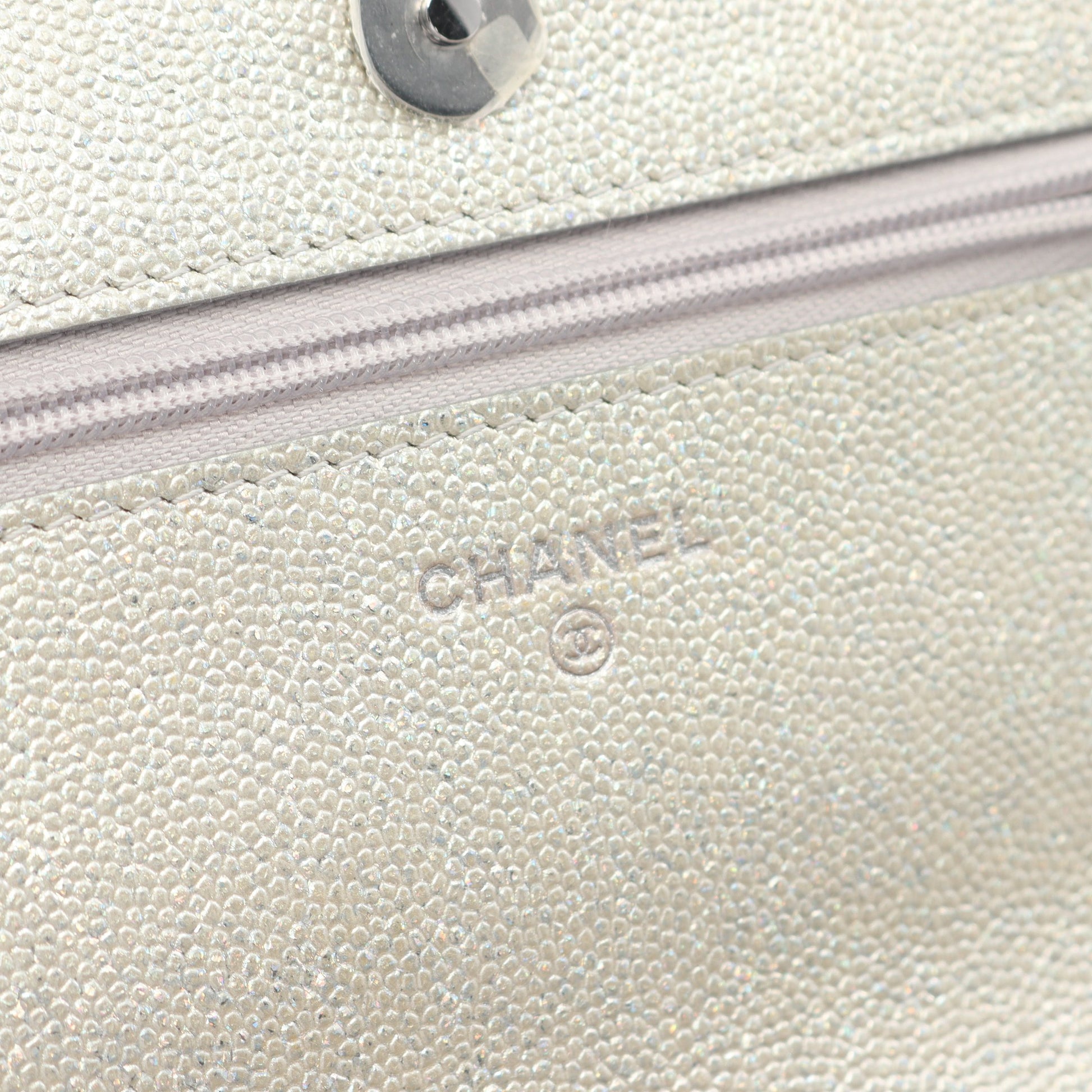 マトラッセ チェーンウォレット キャビアスキン シャンパンゴールド シルバー金具 シャネル バッグ CHANEL